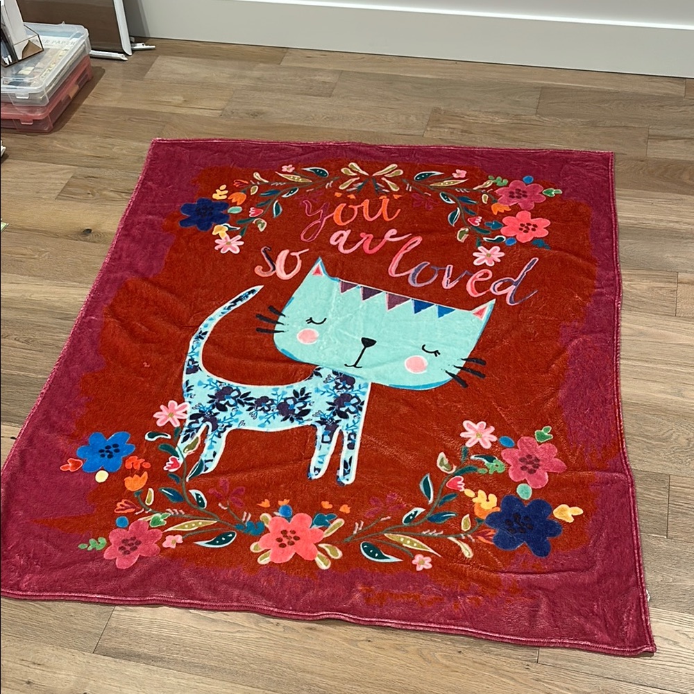 Natural Life Pink Plush Blanket